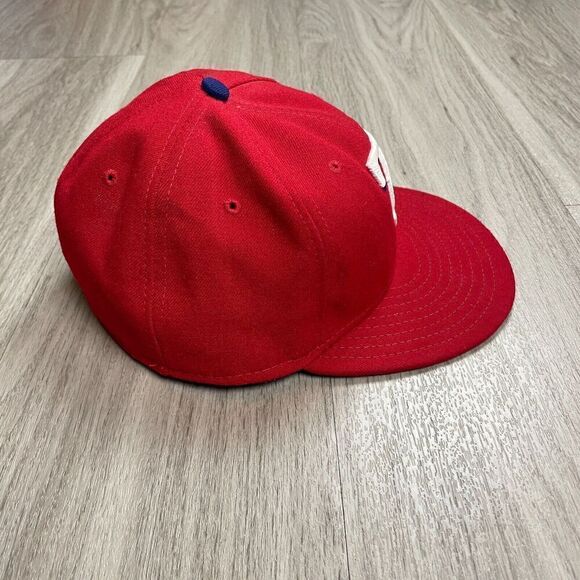 Texas Rangers Hat Cap Red 7 1/8 New Era World Series On Field Fitted 59Fifty MLB - Picture 3 of 8